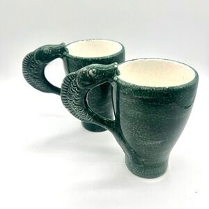 Vintage Rare Mug Exclusively for Starbucks Hand Painted in Italy Fish Handle Mug